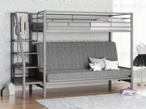 Кровать двухъярусная с диваном "Мадлен-3" (Серый/Серый) в Челябинске - mebel-74.com | фото