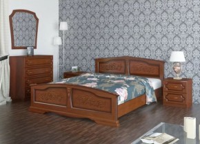 ЕЛЕНА Кровать из массива 1200 (Орех) в Челябинске - mebel-74.com | фото