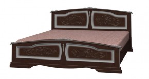 ЕЛЕНА Кровать из массива 1400 (Орех темный) в Челябинске - mebel-74.com | фото
