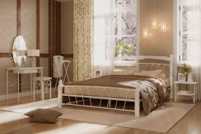 Кровать "Муза 1" КМД10  БЕЛАЯ (1600*2000) (ножки-белые) с коваными изделиями в Челябинске - mebel-74.com | фото