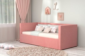 Кровать с ПМ (арт.030) (с/м 900*2000мм) (б/матр), ткань розовая в Челябинске - mebel-74.com | фото