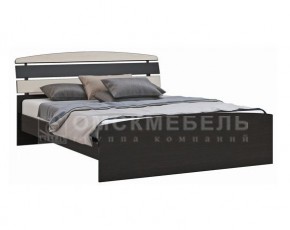 Кровать с рейками без основания (1600) Кр18.1-160 МС Люсси (венге/дуб девон) в Челябинске - mebel-74.com | фото