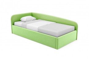 Кровать угловая Лэсли интерьерная +основание (120х200) 1 кат. ткани в Челябинске - mebel-74.com | фото