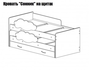 Кровать выкатная Соник (800*1900) в Челябинске - mebel-74.com | фото