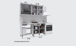 Кухня Кантри 1.8 Готовое решение столешница 38мм в Челябинске - mebel-74.com | фото