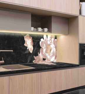 Кухонный фартук со столешницей (А-05) в едином стиле (3050 мм) в Челябинске - mebel-74.com | фото