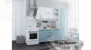 Кухонный гарнитур Бьянка 2.1 (БТС) Голубые блёстки М31 в Челябинске - mebel-74.com | фото