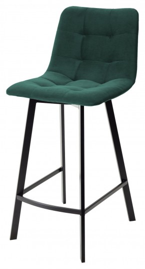 Полубарный стул CHILLI-QB SQUARE зеленый #19, велюр / черный каркас (H=66cm) М-City в Челябинске - mebel-74.com | фото