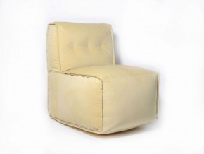 Прямое модульное бескаркасное кресло Комфорт (Желтый велюр) в Челябинске - mebel-74.com | фото