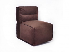 Прямое модульное бескаркасное кресло Комфорт (Шоколад велюр) в Челябинске - mebel-74.com | фото