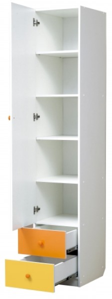 Шкаф 1-но дверный с ящиками и зеркалом Радуга (400) в Челябинске - mebel-74.com | фото