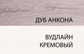 Шкаф 1D, OLIVIA, цвет вудлайн крем/дуб анкона в Челябинске - mebel-74.com | фото