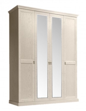 Шкаф 4-х дверный (2 зеркала) для платья и белья Венеция дуб седан (ВНШ1/4) в Челябинске - mebel-74.com | фото