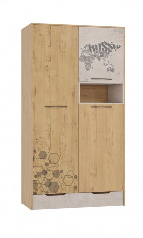 Шкаф для одежды 3 двери и 2 ящика Шк134.0 ДС Стэнфорд в Челябинске - mebel-74.com | фото