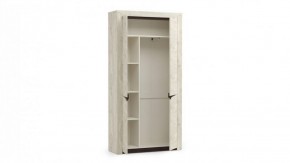 Шкаф для одежды 33.18 "Лючия" (бетон пайн белый / венге / белый) в Челябинске - mebel-74.com | фото