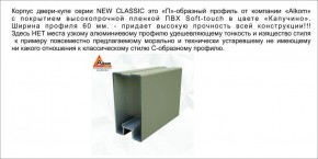 Шкаф-купе 1500 серии NEW CLASSIC K2+K2+B2+PL2(2 ящика+1 штанга+1 полка) профиль «Капучино» в Челябинске - mebel-74.com | фото