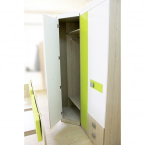 Шкаф угловой 700 Стиль № 3 (туя светлая/лайм) в Челябинске - mebel-74.com | фото