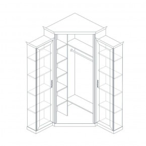 Шкаф угловой (корпус, малые бок.двери в комплекте) Венето в Челябинске - mebel-74.com | фото