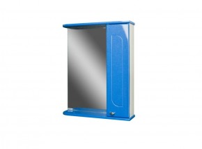 Шкаф-зеркало Радуга Синий металлик 50 ПРАВЫЙ АЙСБЕРГ (DA1128HZR) в Челябинске - mebel-74.com | фото