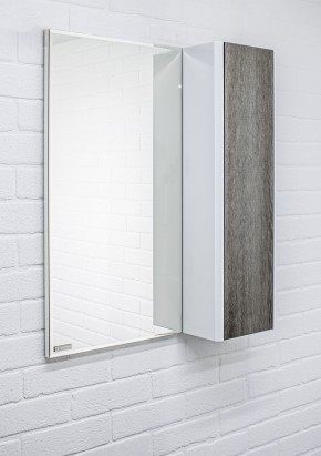 Шкаф-зеркало Uno 60 Дуб серый левый/правый Домино (DU1503HZ) в Челябинске - mebel-74.com | фото