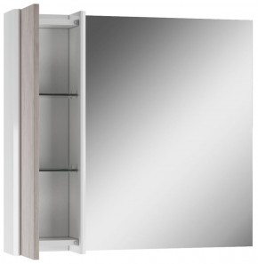 Шкаф-зеркало Uno 80 Дуб серый левый/правый Домино (DU1504HZ) в Челябинске - mebel-74.com | фото