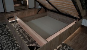 Спальня Джулия Кровать 160 МИ с подъемным механизмом Дуб крафт серый в Челябинске - mebel-74.com | фото