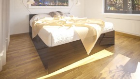 Стандарт Кровать 1600, цвет венге, ШхГхВ 163,5х203,5х70 см., сп.м. 1600х2000 мм., без матраса, основание есть в Челябинске - mebel-74.com | фото