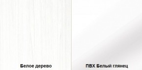 Стенка Румба арт. 03.272 (Белое дерево/Белый глянец) Шкаф комбинированный в Челябинске - mebel-74.com | фото