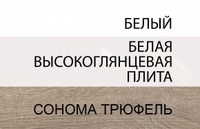 Стол письменный /TYP 80, LINATE ,цвет белый/сонома трюфель в Челябинске - mebel-74.com | фото