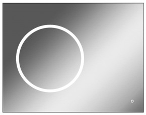 Зеркало Eclipse 90 black с подсветкой Sansa (SE1031Z) в Челябинске - mebel-74.com | фото