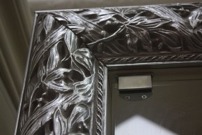 Зеркало Тиффани Premium черная/серебро (ТФСТ-2(П) в Челябинске - mebel-74.com | фото